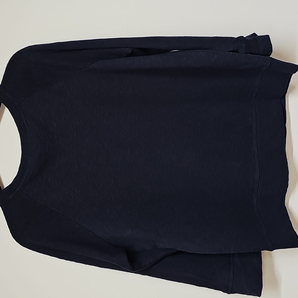 J. Crew Port of Call, Slub Cotton Sweatshirt, City Names, Navy Blue, Sz L, NEW - Picture 4 of 9